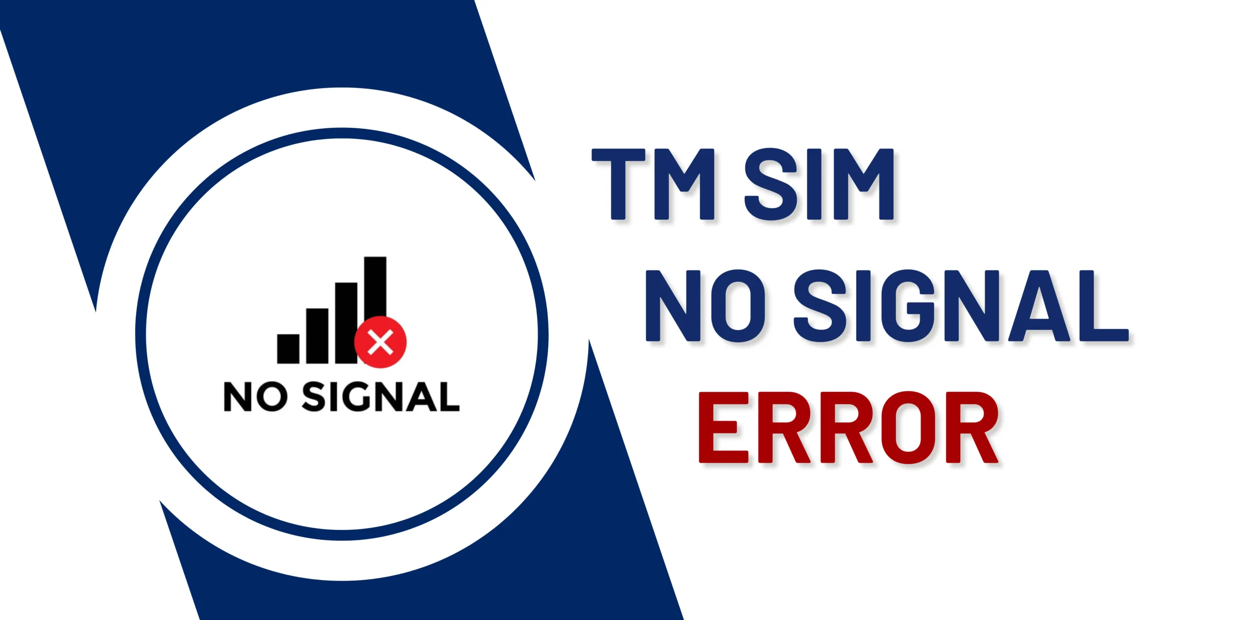 TM SIM no singal error