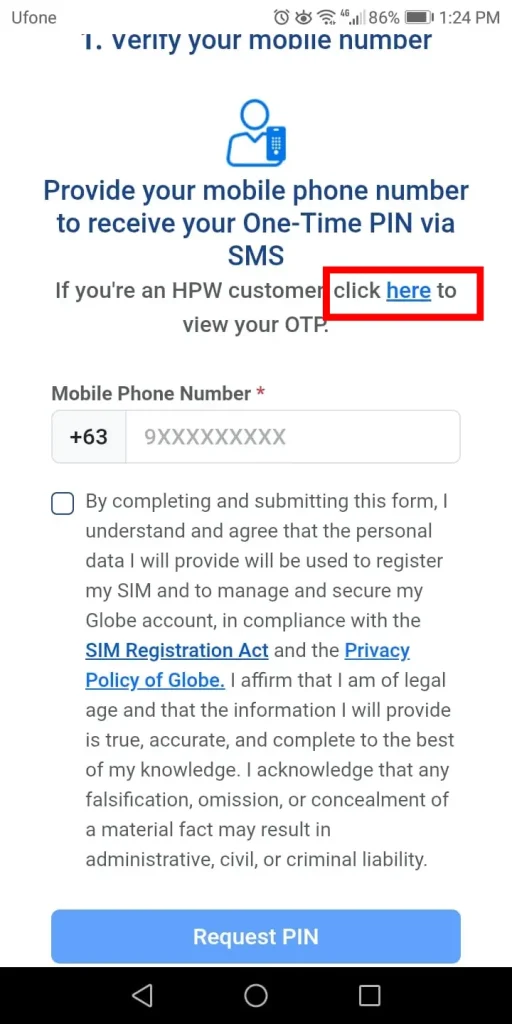 HPW registartion